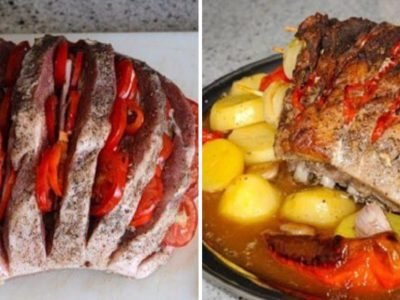 Корейка на кости в духовке