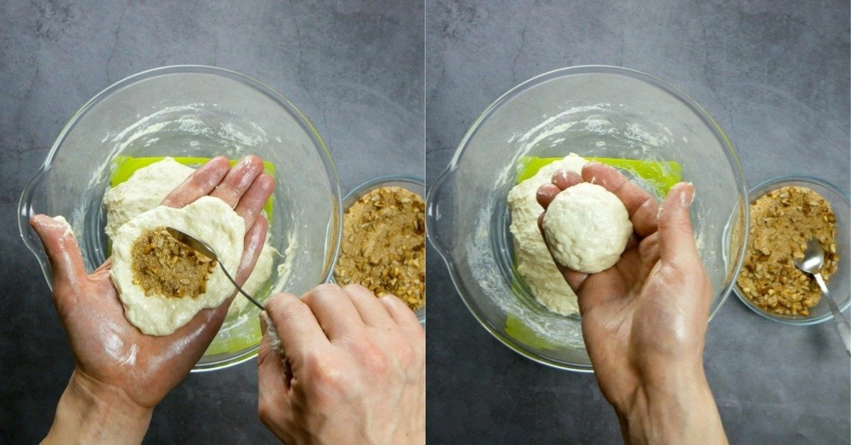 оладьи с начинкой