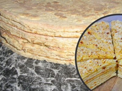 Тонкие коржи для торта без духовки