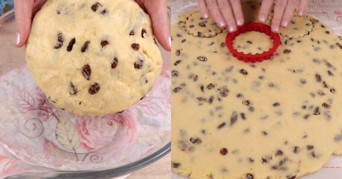 коржики с изюмом