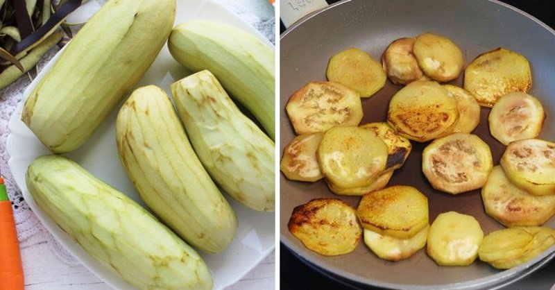 жарка баклажан