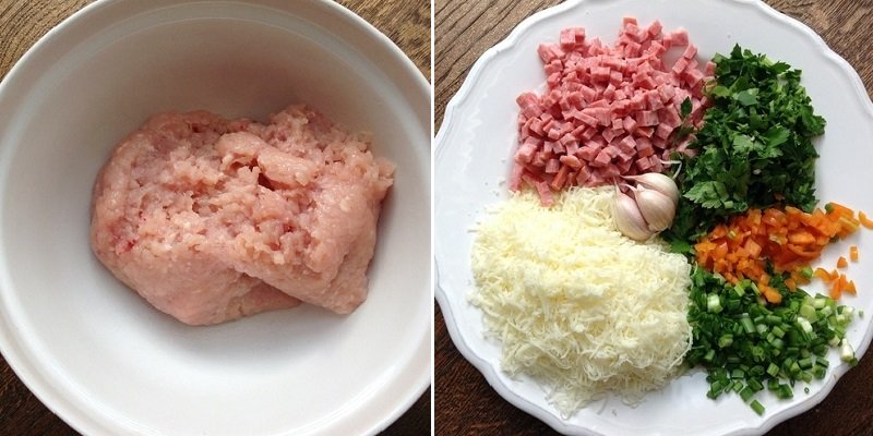 фарш с зеленью