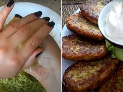 Пикантные котлеты из кабачков на сковороде