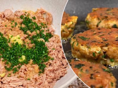 Котлеты из консервированного тунца