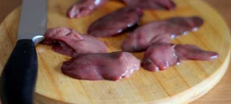 разделка куриной печени