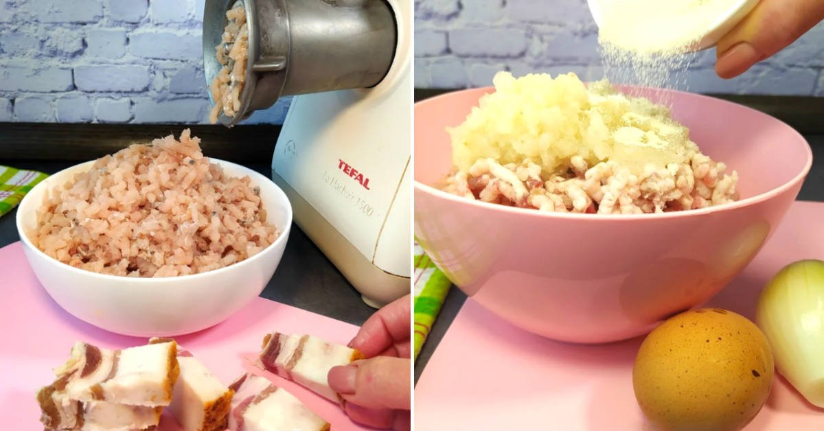 котлеты из минтая с салом