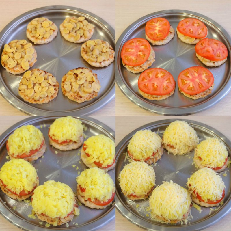 куриные котлеты под сыром