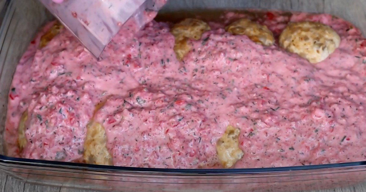 котлеты с томатным подливом