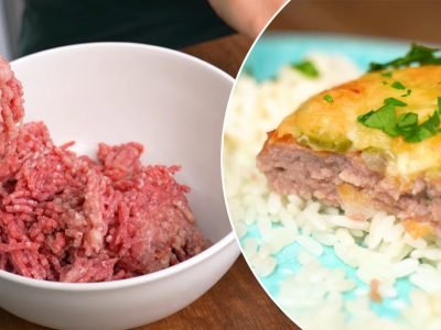 Сочные котлеты с начинкой в духовке