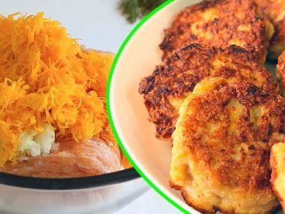 Котлеты с тыквой и фаршем