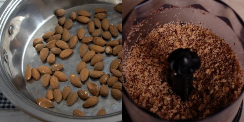 как сделать миндальную крошку