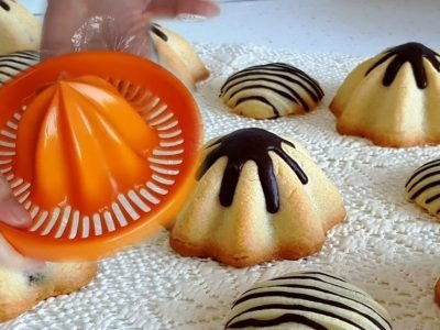 Красивое печенье с орехами и джемом