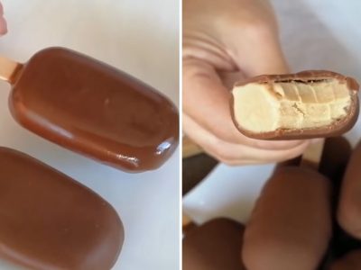 Домашнее мороженое «Крем-брюле в шоколаде»