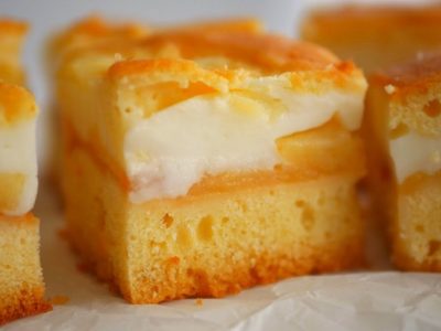 Кремовый яблочный пирог в духовке