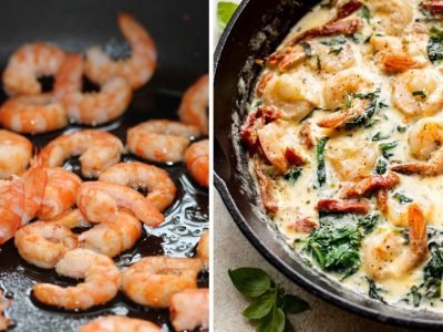 Креветки по-французски