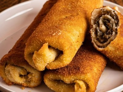 Крокеты с грибами и квашеной капустой