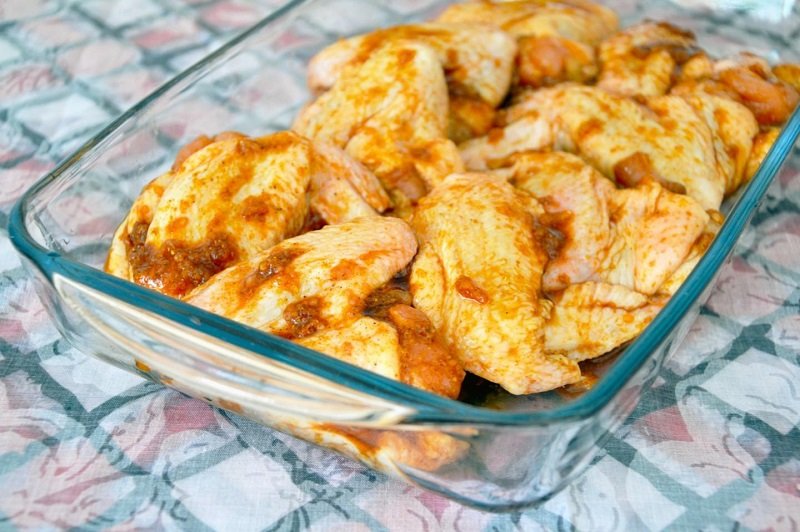 крылья перед запеканием