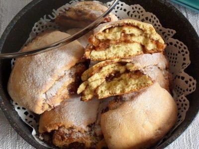 Кукурузное печенье с яблоками