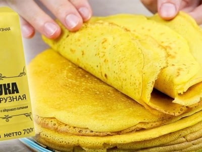 Кукурузные блины на молоке