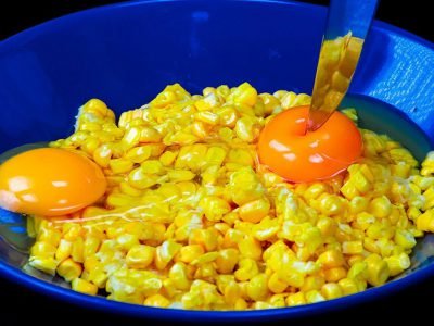 Кукурузные булочки со сливочной начинкой