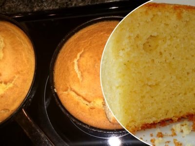 Кукурузный хлеб без дрожжей и без замеса