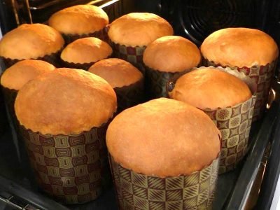 Кулич из холодного теста