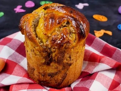 Кулич-кранч с начинкой