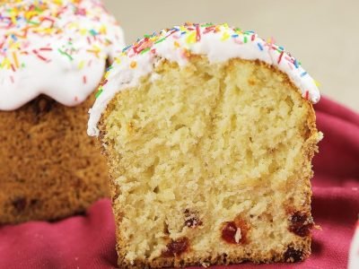 Кулич на молоке и живых дрожжах