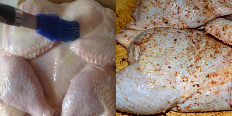 курица грильс мятным соусом