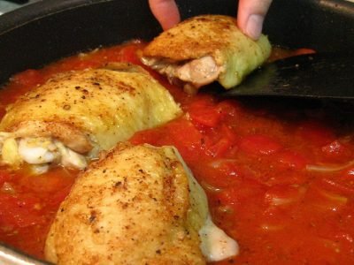 Курица с грецкими орехами