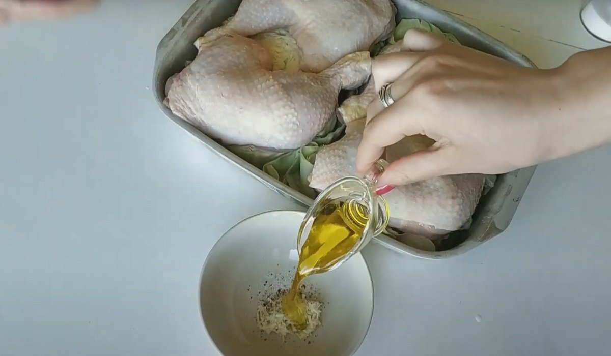 как приготовить курицу с капустой