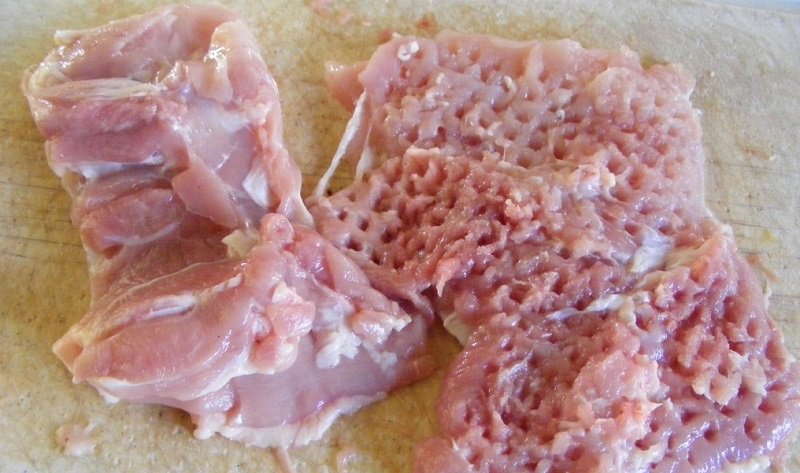 нарезка курицы