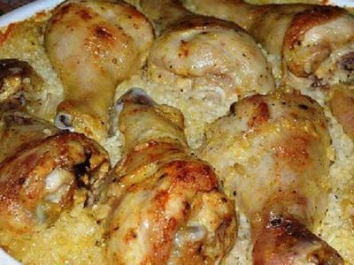 Курица с рисом в духовке