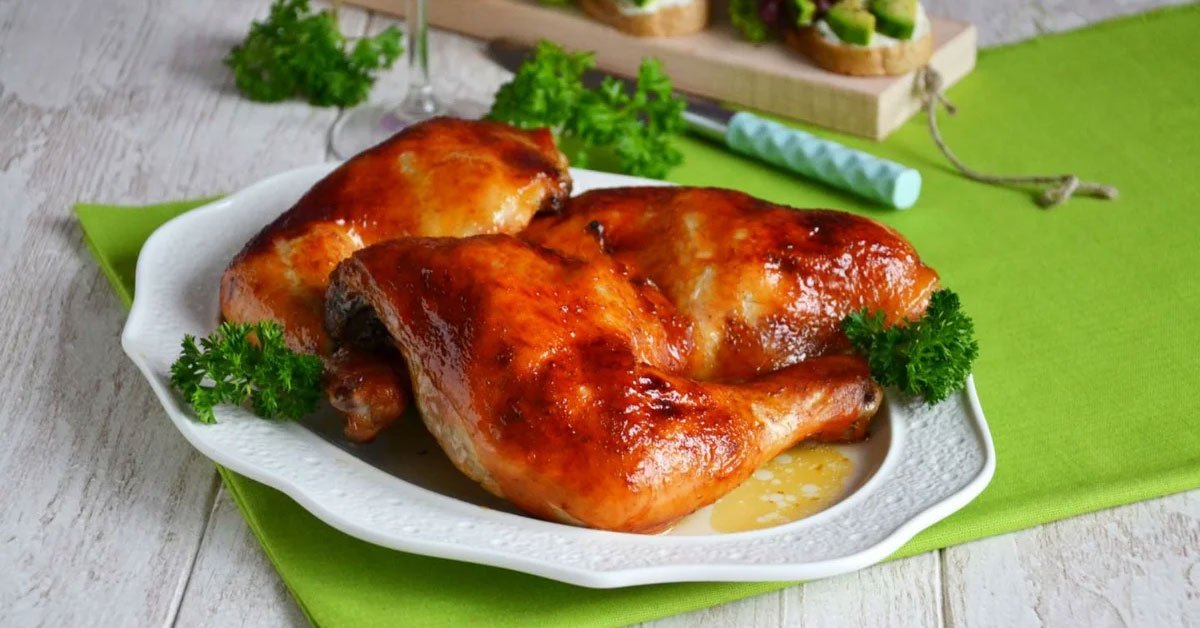 курица в карамели