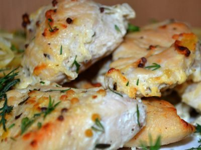 Курица в кефире