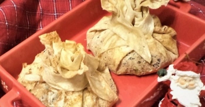 запеченные мешочки с капустой