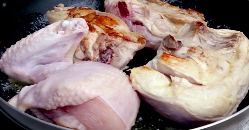 Курица в шампанском