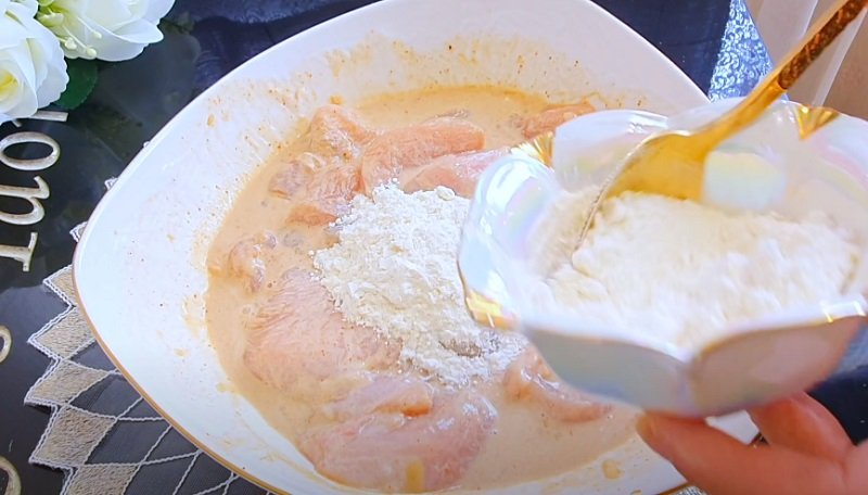 добавление муки