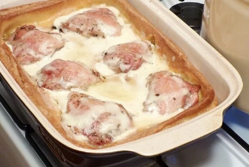 курица в тесте