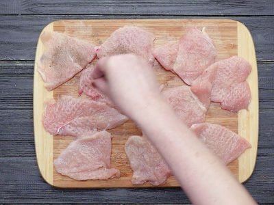 Курица, запеченная с ананасами