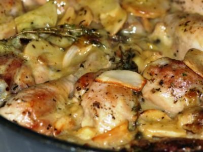 Курица, запеченная в ряженке