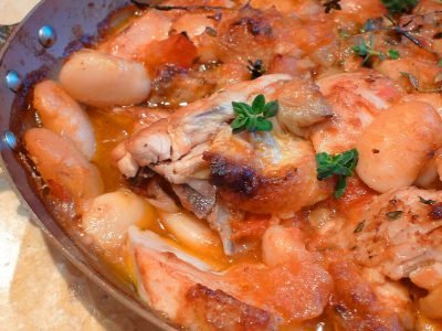 Куриная грудка с фасолью