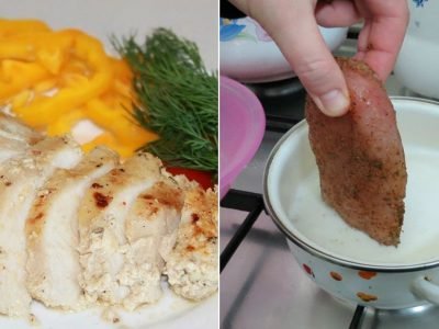 Куриная грудка в молоке