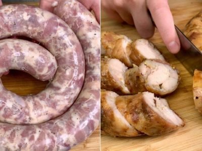 Куриная колбаса в духовке: лучший рецепт