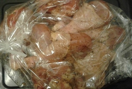 Курица с овощами в рукаве в духовке — рецепт с фото пошагово