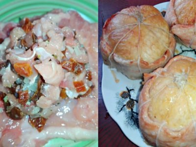 Куриные колобки с грибами