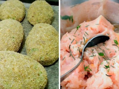 Куриные котлеты с картофелем