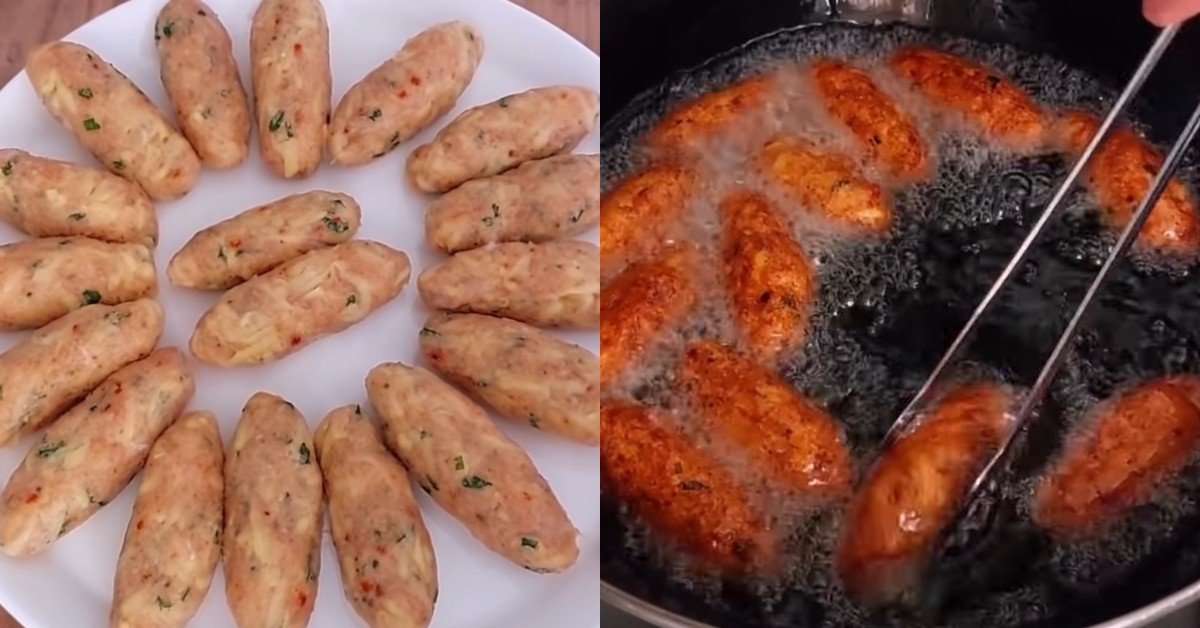 котлеты с картошкой