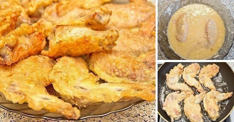 куриные крылья в кляре фото