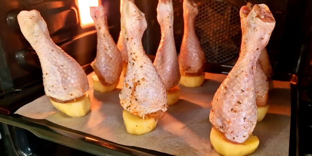 Куриные ножки с картофелем в духовке - пошаговый рецепт с фото и видео от Всегда Вкусно!